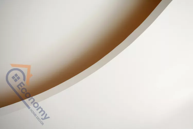 A bright, minimal room showcasing curved wall decorating ideas around a large, curved window alcove.