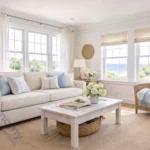 Classic Cape Cod home entrance showcasing coastal interior design style