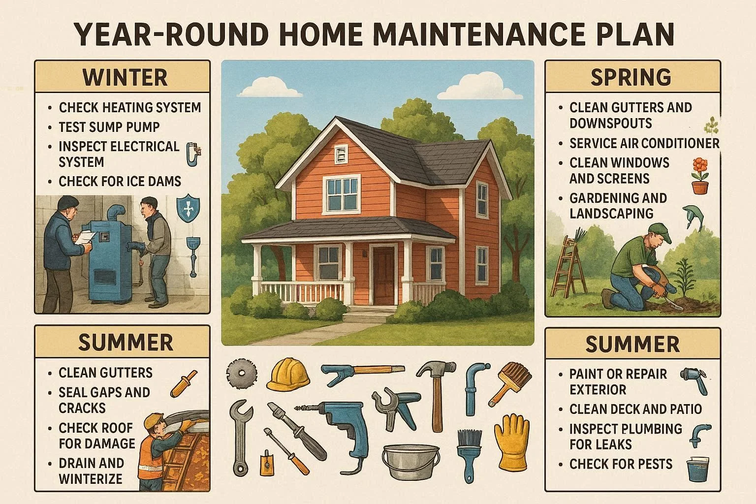 How to Create a Year-Round Home Maintenance Plan